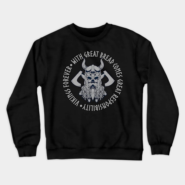 Viking Skull 4.5 Crewneck Sweatshirt by Harrisaputra